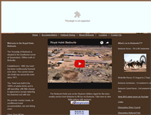 Tablet Screenshot of bedouriehotel.com